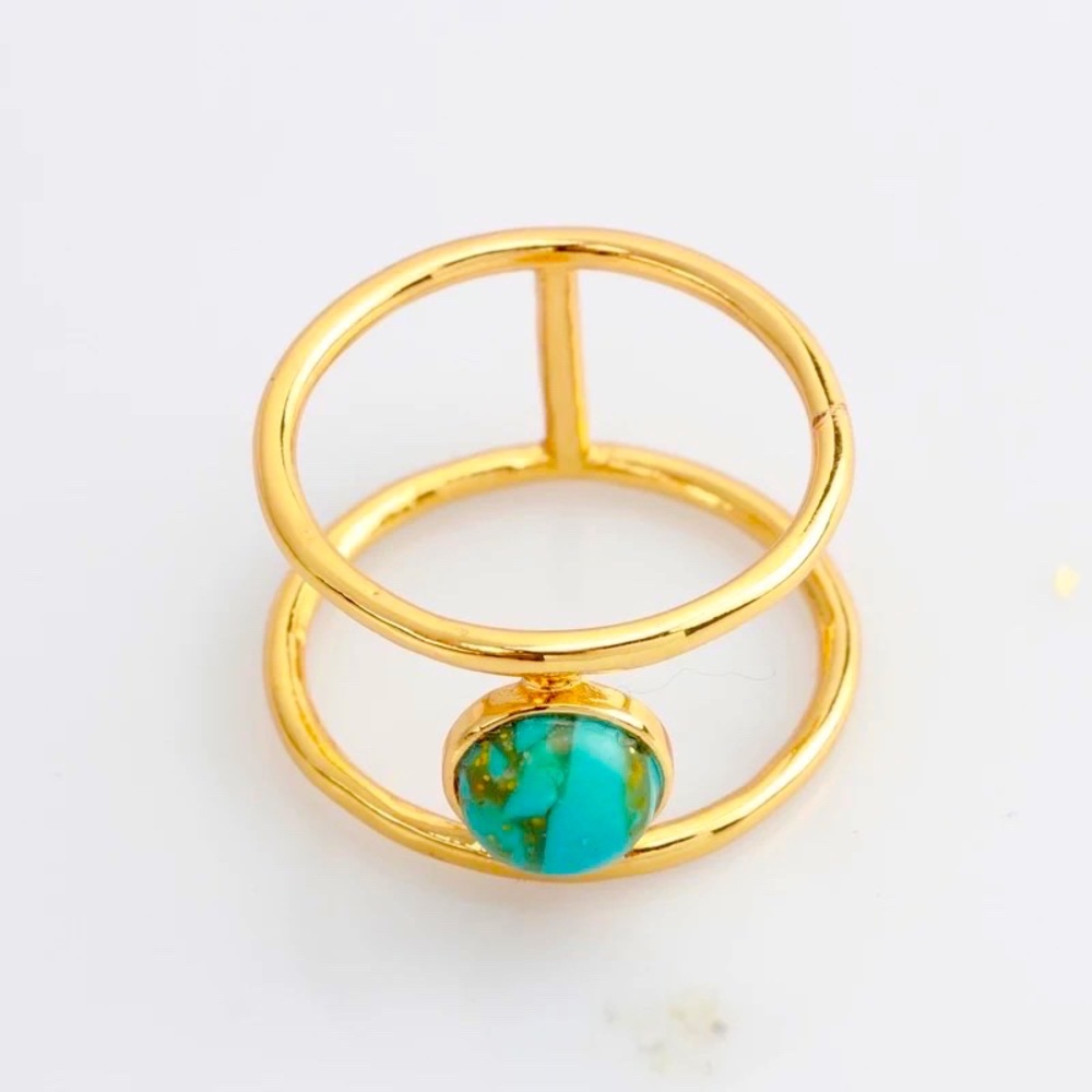 🍒3/$30 New Vintage Turquoise Ring - Picture 3 of 6